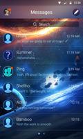 GO SMS UNIVERSE THEME imagem de tela 2