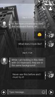 GO SMS PRO DOWNTOWN THEME imagem de tela 1