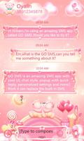 GO SMS Pro Bear Lovers Theme penulis hantaran