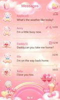 GO SMS Pro Bear Lovers Theme ảnh chụp màn hình 1