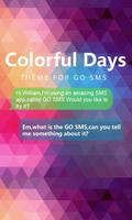 GO SMS PRO COLORFULDAYS THEME Cartaz