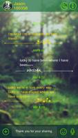 GO SMS PRO FOREST THEME imagem de tela 1