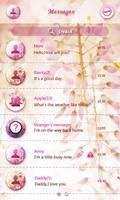 GO SMS FLOWER DANCE THEME imagem de tela 2