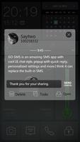 GO SMS GLASSWARE THEME imagem de tela 3