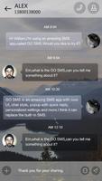 GO SMS GLASSWARE THEME imagem de tela 1