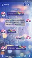 GO SMS PRO HAZY RAIN THEME تصوير الشاشة 2