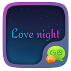 GO SMS LOVE NIGHT THEME أيقونة