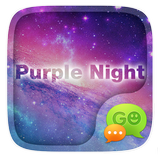 GO SMS PURPLE NIGHT THEME icon