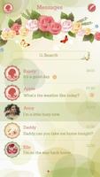 GO SMS PRO ROSE STYLE THEME Ekran Görüntüsü 1