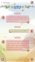 GO SMS PRO ROSE STYLE THEME Ekran Görüntüsü 2