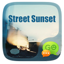 GO SMS STREET SUNSET THEME APK