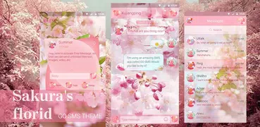 GO SMS PRO SAKURA FLORID THEME