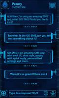 GO SMS FUTURETECHNOLOGY THEME imagem de tela 2
