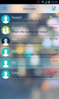 GO SMS Pro Z Glass Theme EX imagem de tela 2
