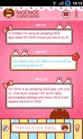 GO SMS PRO HELLOMOCMOC THEME imagem de tela 1