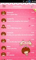 GO SMS PRO HELLOMOCMOC THEME imagem de tela 2
