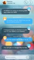 GO SMS PRO ICOLOR GLASS THEME imagem de tela 1