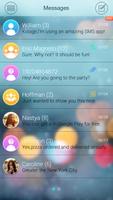 GO SMS PRO ICOLOR GLASS THEME imagem de tela 2