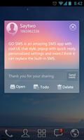 GO SMS Pro Light Theme EX اسکرین شاٹ 2