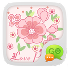 ikon GO SMS Pro Love Petal Theme EX