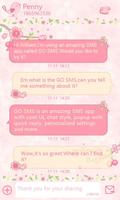 GO SMS Pro Love Petal Theme EX постер