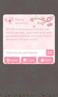 GO SMS Pro Love Petal Theme EX スクリーンショット 1