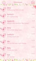 GO SMS Pro Love Petal Theme EX скриншот 3