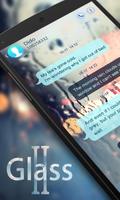 GO SMS PRO GLASS II THEME الملصق