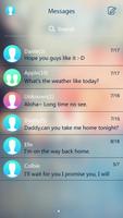 GO SMS PRO GLASS II THEME ภาพหน้าจอ 1