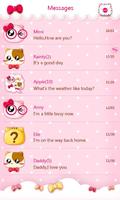 GO SMS PRO PINKYCAT THEME syot layar 2