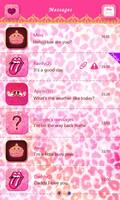 GO SMS PINKY GIRL THEME تصوير الشاشة 1