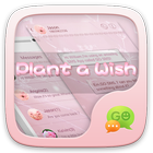 GO SMS PLANT A WISH THEME ícone