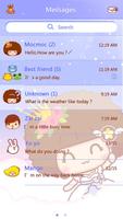 GO SMS PRINCESS MOCMOC THEME screenshot 2
