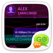 GO SMS PRO PURPLE CHARM THEME