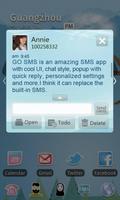 GO SMS Pro Light Blue theme poster