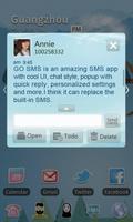 GO SMS Pro Light Blue theme Affiche