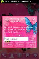 멋진 핑크 테마 GO SMS Pro 스크린샷 2