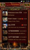 Steampunk GO SMS Theme تصوير الشاشة 3
