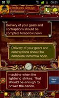 Steampunk GO SMS Theme penulis hantaran