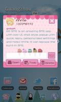 GO SMS Pro Pink Sweet theme capture d'écran 1