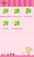 GO SMS Pro Pink Sweet theme スクリーンショット 2