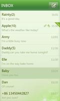 GO SMS Pro simple green theme screenshot 2