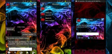 Colore fumo Theme GO SMS Pro