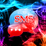 Fumée de couleur Theme GO SMS icône