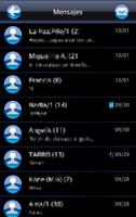THEME FOR GO SMS BLACK BLUE screenshot 1