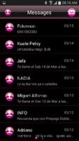 THEME FOR GO SMS AERO PINK screenshot 1