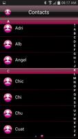 THEME FOR GO SMS AERO PINK screenshot 2