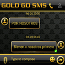 THEME FOR GO SMS BLACK GOLD APK