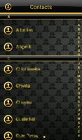 THEME FOR GO SMS BLACK GOLD screenshot 3