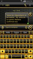 THEME FOR GO SMS BLACK GOLD screenshot 1